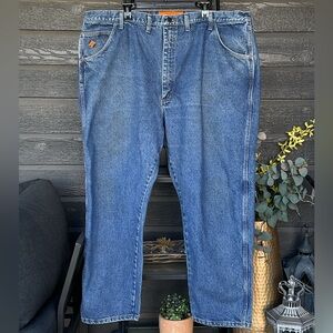 Wrangler FR Riggs Workwear Jeans Men's 48 x 30 Blue Flame Resistant Denim